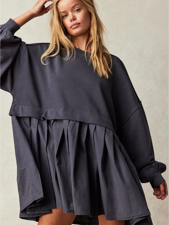 Free People Dresses & Skirts - Free People Eleanor Sweatshirt Dress